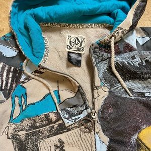 Volcom Skate/Snowboard Style 2000s Zipper Hoodie